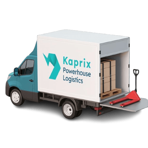 Luton Box courier vehicle